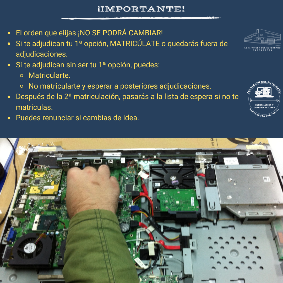 2025/06/03 Proceso de Admisión en Ciclos Formativos